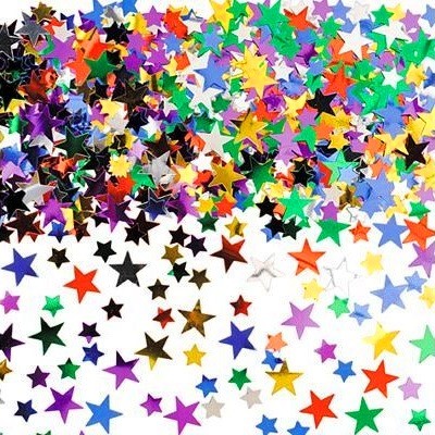 کانفتی ( پولک بالن)  ستاره  رنگین کمان
